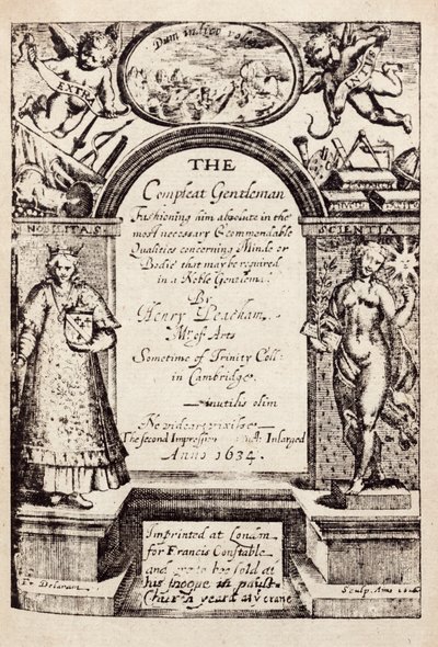 Der vollkommene Gentleman, von Henry Peacham von Unknown